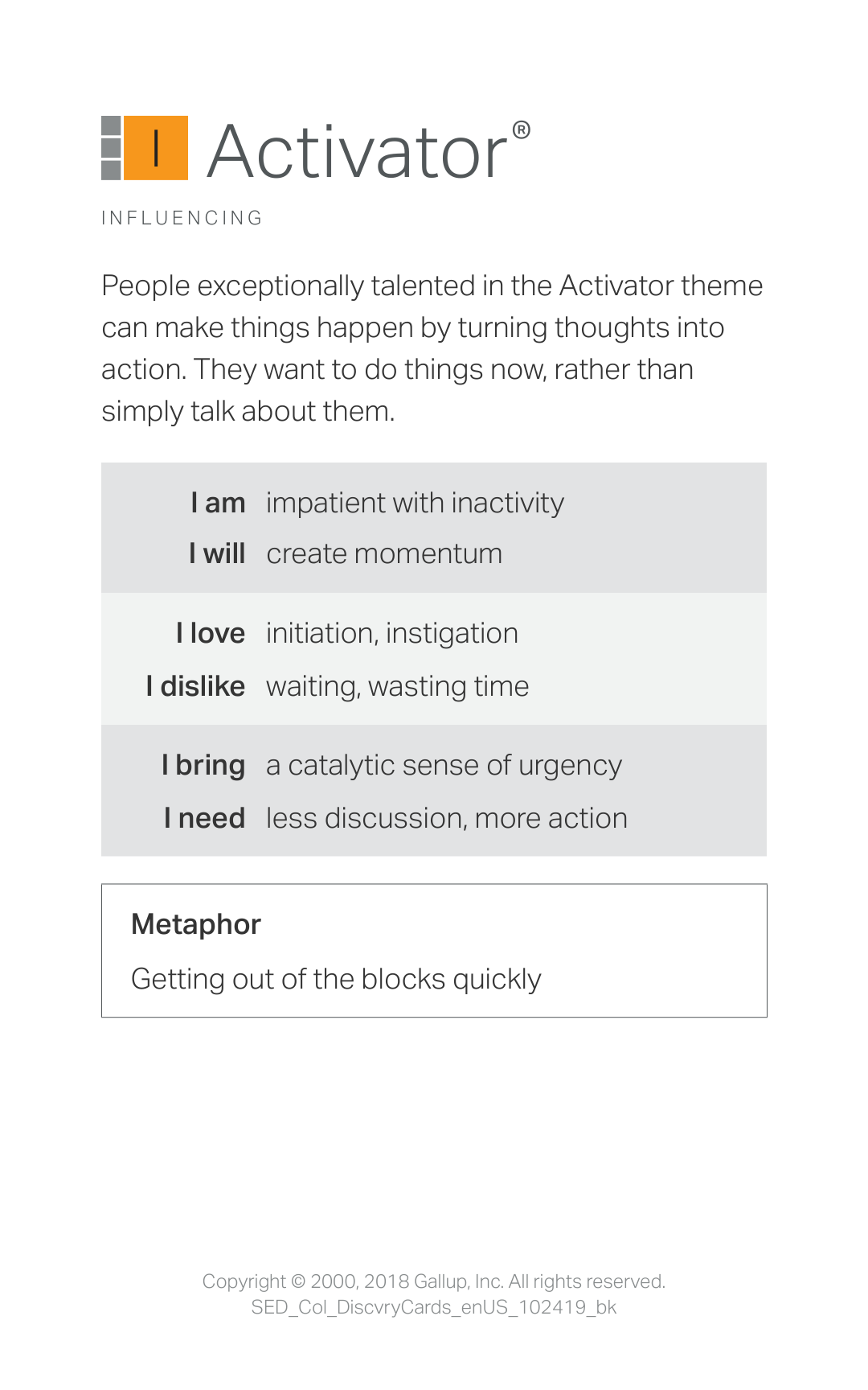 Activator